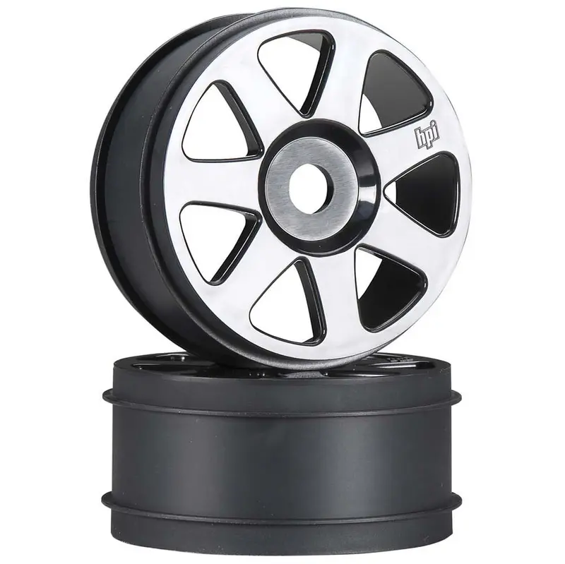 Hpi Racing 2 V7 Wheels - Black 42X83mm, 103677 1