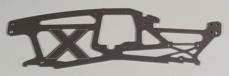 Hpi Racing Main Left Chassis - 2.5Mm Aluminum Gray, 73961 1