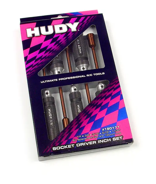 Hudy Socket Driver Inch Set, 5Pc, 190171 1