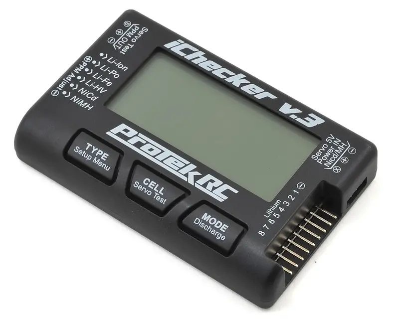 "Ichecker 3.0" Lcd Lipo Battery Cell Checker (2-8S) W/Balance Discharging, Ptk-211 1