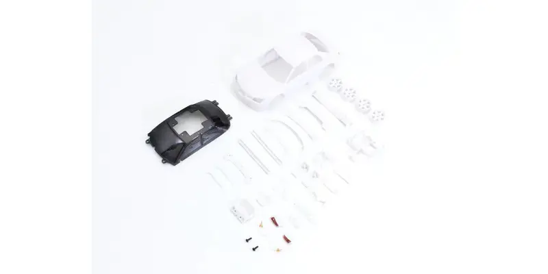 Impreza Wrx Sti White Body Set W/Wheel Mzn205 1