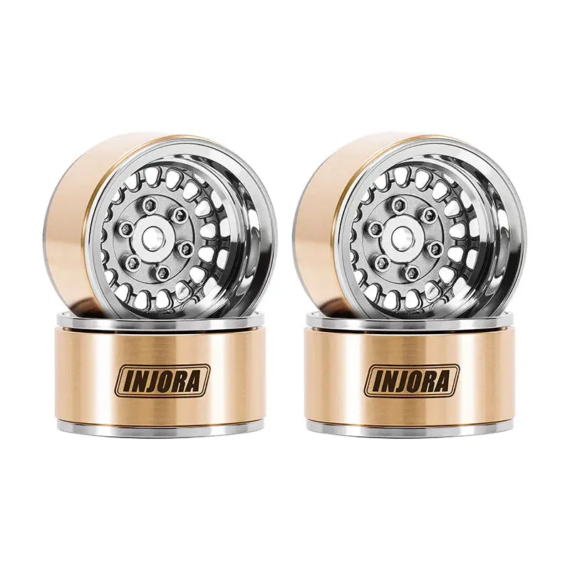 Injora 1.0" Moduwheel -4.4Mm Offset Wheels For Micro Crawlers Grey (Mw1016) 1