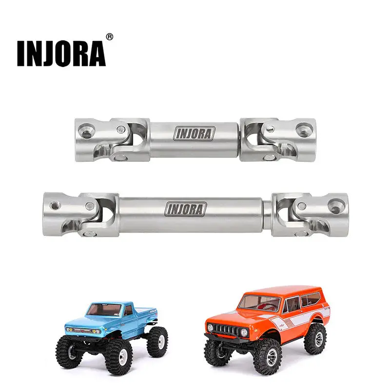 Injora Stainless Steel Drive Shafts For 1/18 Redcat Ascent-18 & Scout Ii 1
