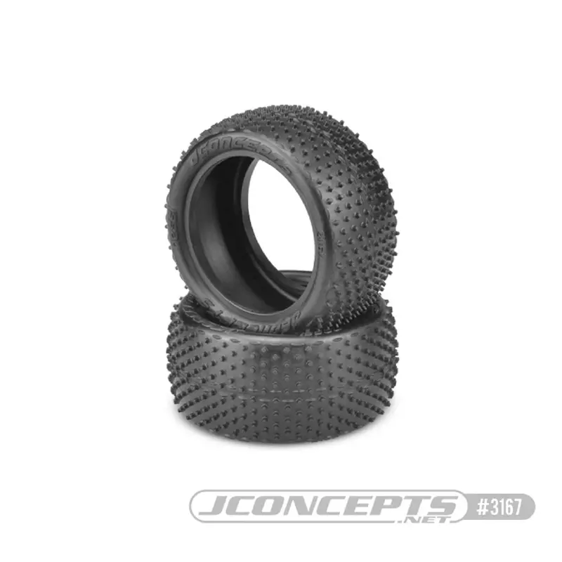 Jconcepts Nessi 1/10 Buggy Rear Tires, Pink Compound, 3167-010 1