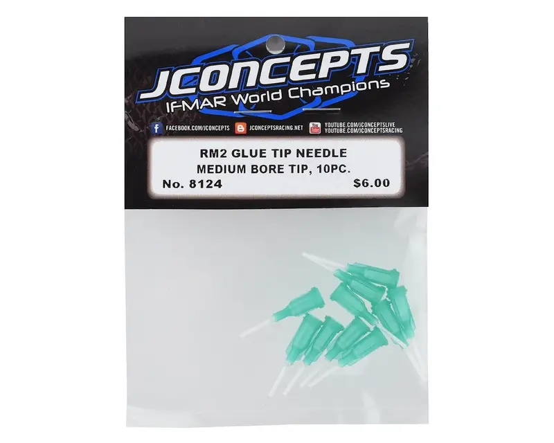 Jconcepts Rm2 Medium Bore Glue Tip Needles (Green) (10) Jco-8124 1