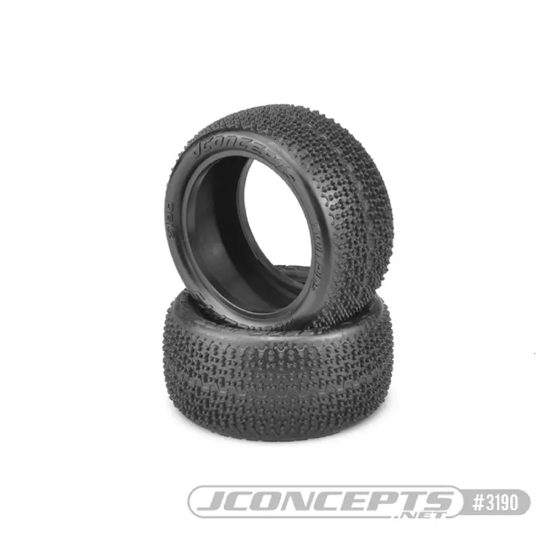 Jconcepts Twin Pins 1/10 Buggy Rear Tires, Foam Inserts, 3190-010 1
