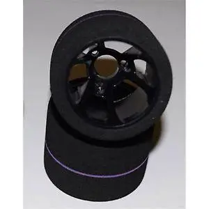 John's Bsr Racing Tires 1/12 Tire, Rear, Purple Stripe (Spec), F1234-S 1