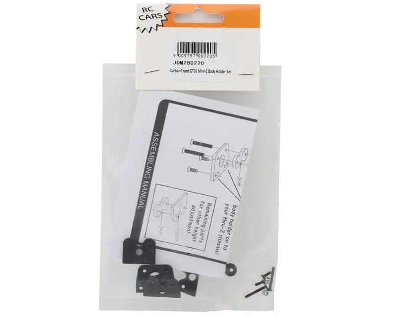 Jomurema Mini Z Gt01 Body Carbon Fiber Front Mount Holder Set 2