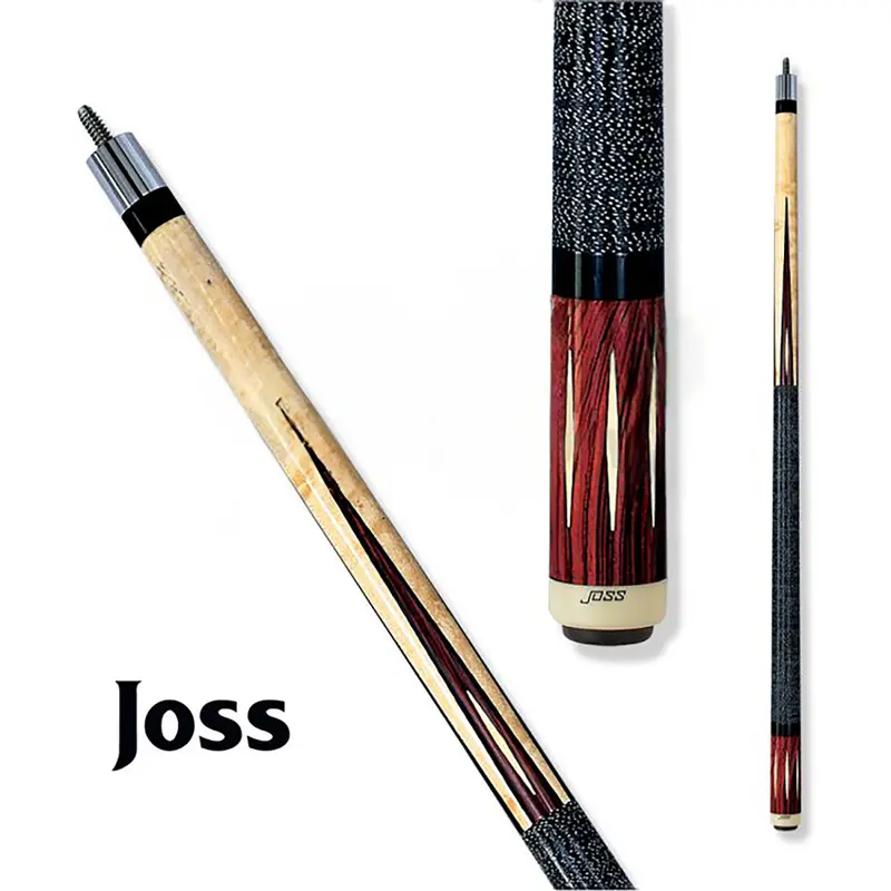 Joss Pool Cue Jos04 Wrap Reddish And Cream 13Mm 19Oz 1
