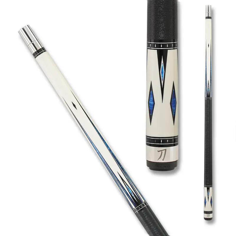 Katana Pool Cue Kat03 Black White And Blue 12.5Mm 19Oz 1