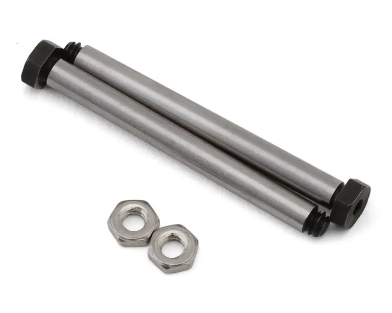Koswork Rc10 34.8Mm Hardened Steel Rear Outer Hinge Pin (2) W/Low Profile Nuts, Kos04191-13 1