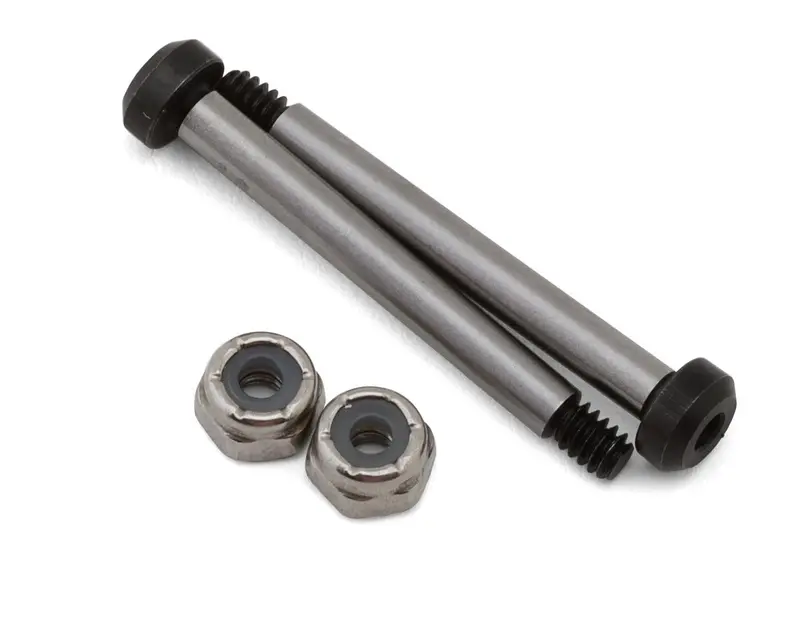 Koswork Team Associated Rc10 Hardened Front Outer Hinge Pin (2) (32.7Mm) W/Locknuts, Kos04191-11 1
