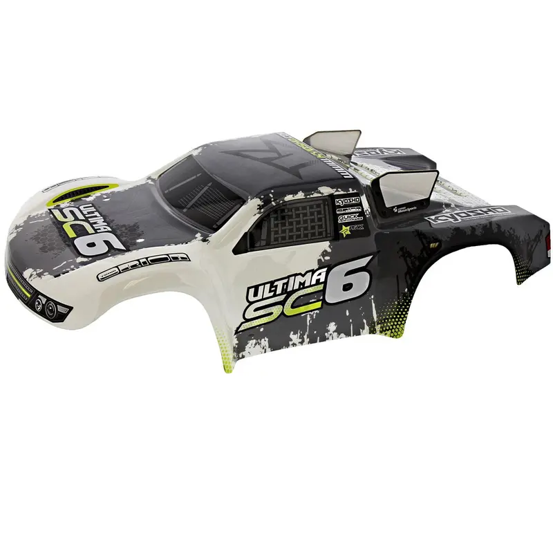 Kyosho 1/10 Ultima Sc6 Rs Black, White & Green Body 1