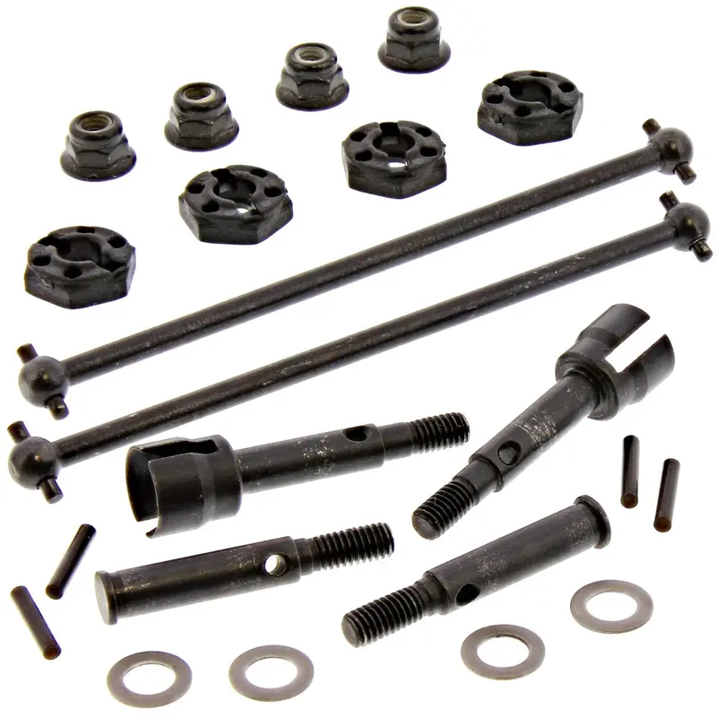 Kyosho 1/10 Ultima Sc6 Rs Dogbones, Axles, Wheel Hex Hubs & Nuts 1