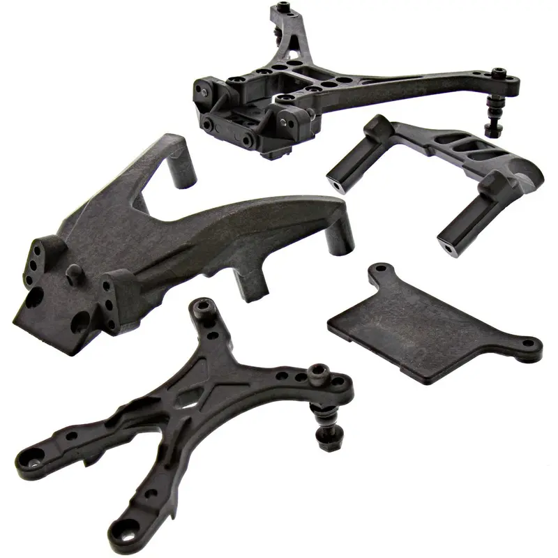 Kyosho 1/10 Ultima Sc6 Rs Shock Towers, Front Plate & Bulkhead 1