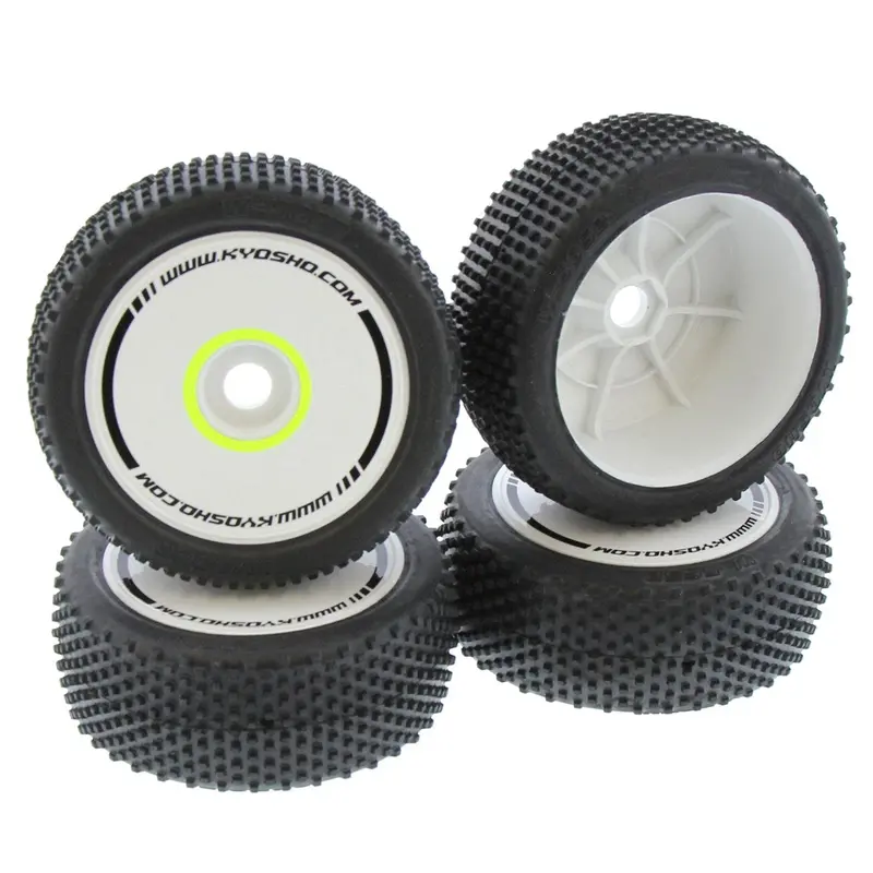 Kyosho 1/8 Inferno Mp9e Evo Rs Dish Wheels, Pin Tires & Foams 1