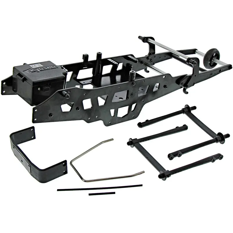Kyosho 1/8 Mad Crusher Rs Chassis Side & Under Plates, Bumper 1
