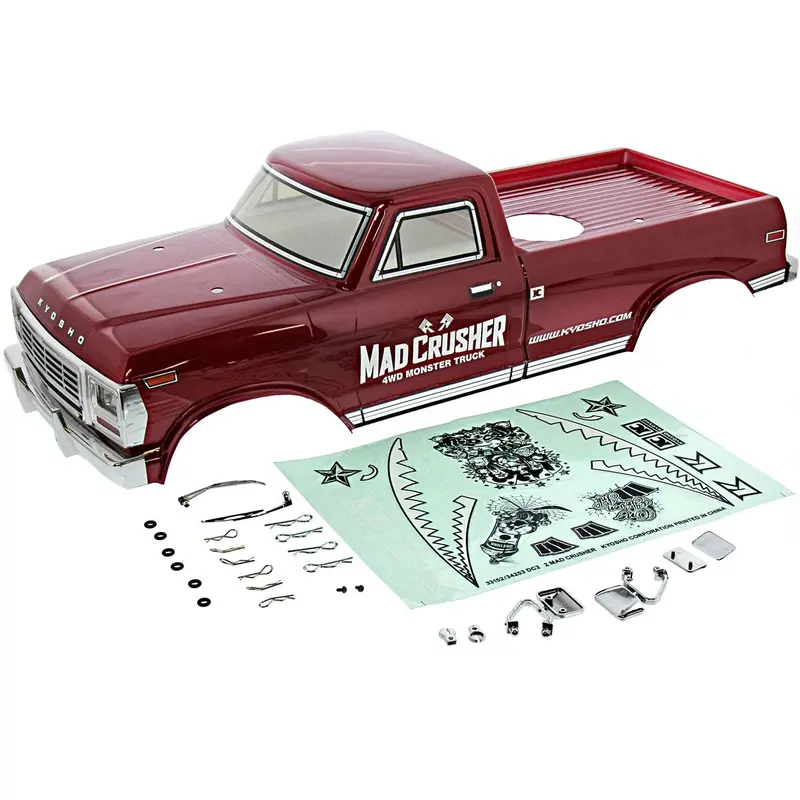 Kyosho 1/8 Mad Crusher Rs Red Body, Trim & Decals 1