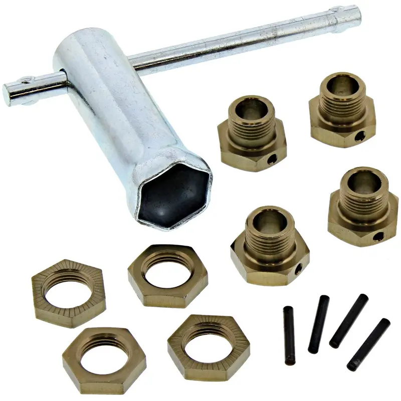 Kyosho 1/8 Mad Crusher Rs Wheel Hubs, Nuts & Wrench 1