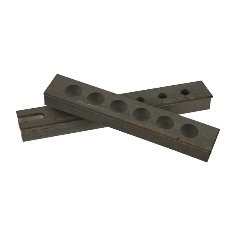 La Condo Cue Rack With Bridge - Red Pine 1