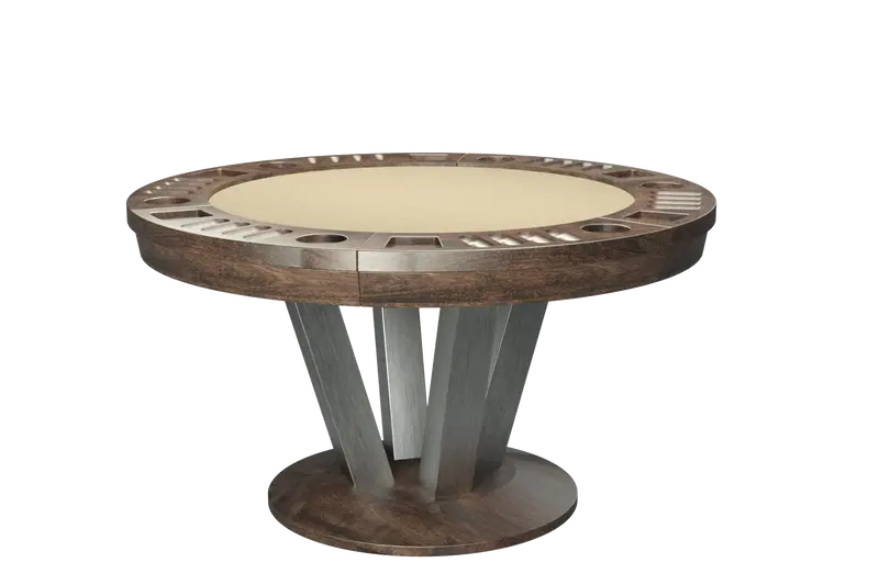 La Condo Stainless Round Game Table 1