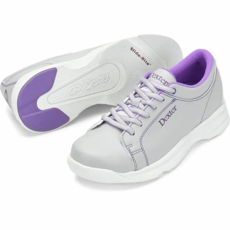 Ladies Bowling Shoes Raquel V Grey And Purple 2