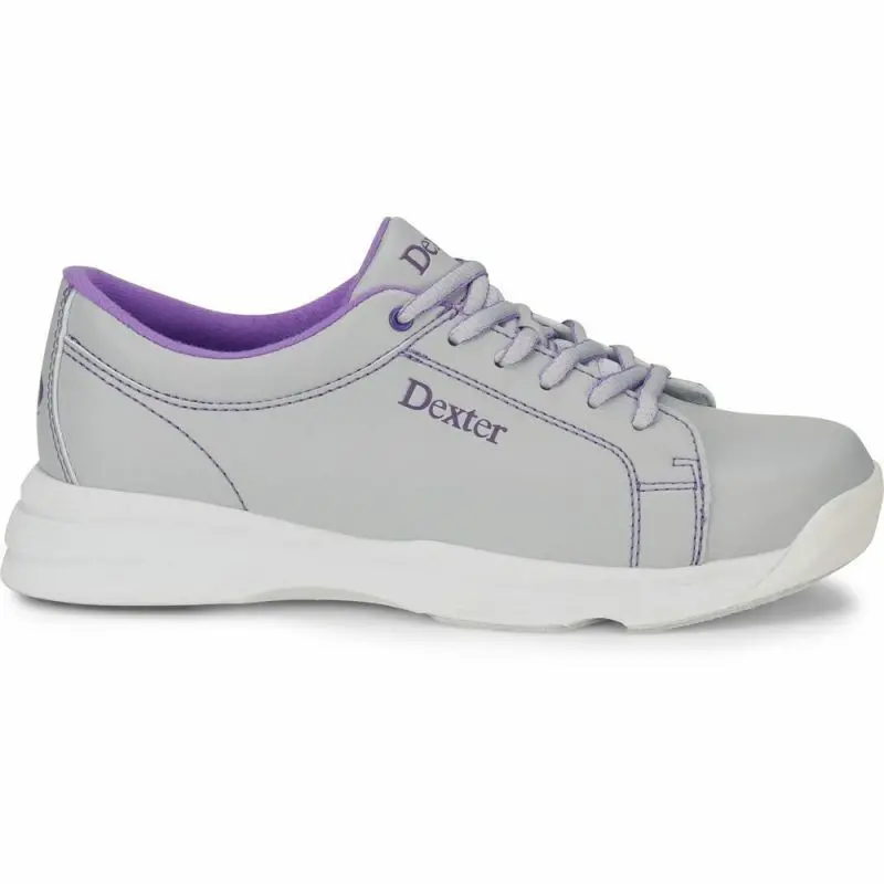 Ladies Bowling Shoes Raquel V Grey And Purple 3