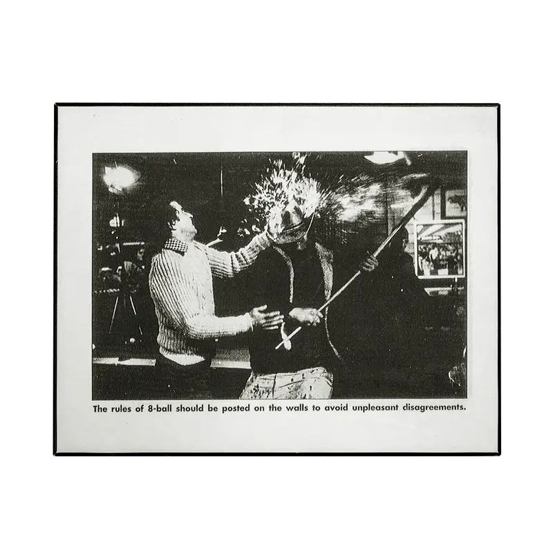 Laminated 8.5" X 11" - 8 Ball Disagreement 1