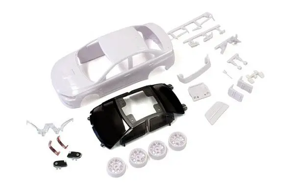 Lancer Evo X White Body Set(W/Wheel/Awd) Mzn184 1