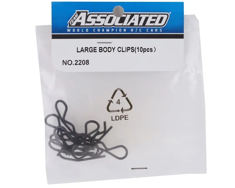 Large Body Clips, Black Asc-2208 1