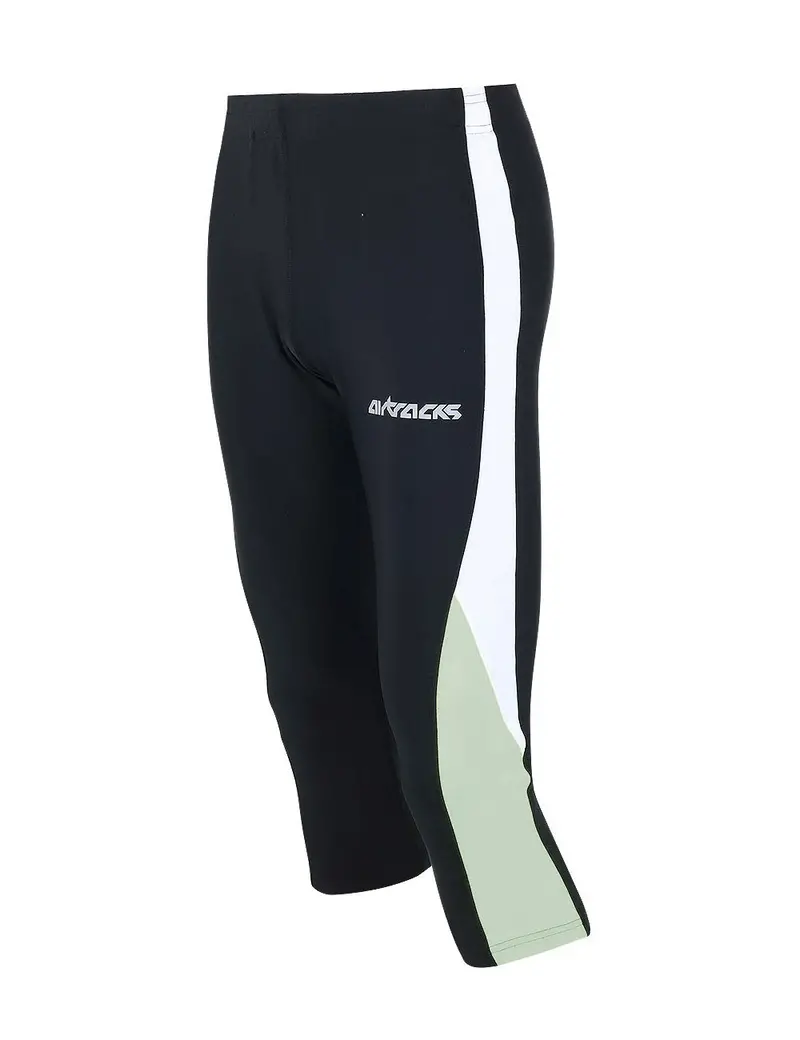 Laufhose 3-4 Lang Schwarz 1