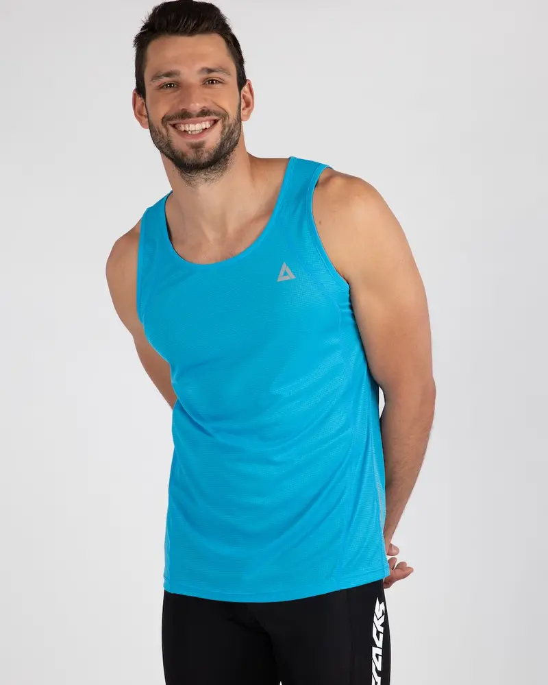 Laufshirt Ärmellos Tank-Top Comfort Line Blau Setprodukt 1