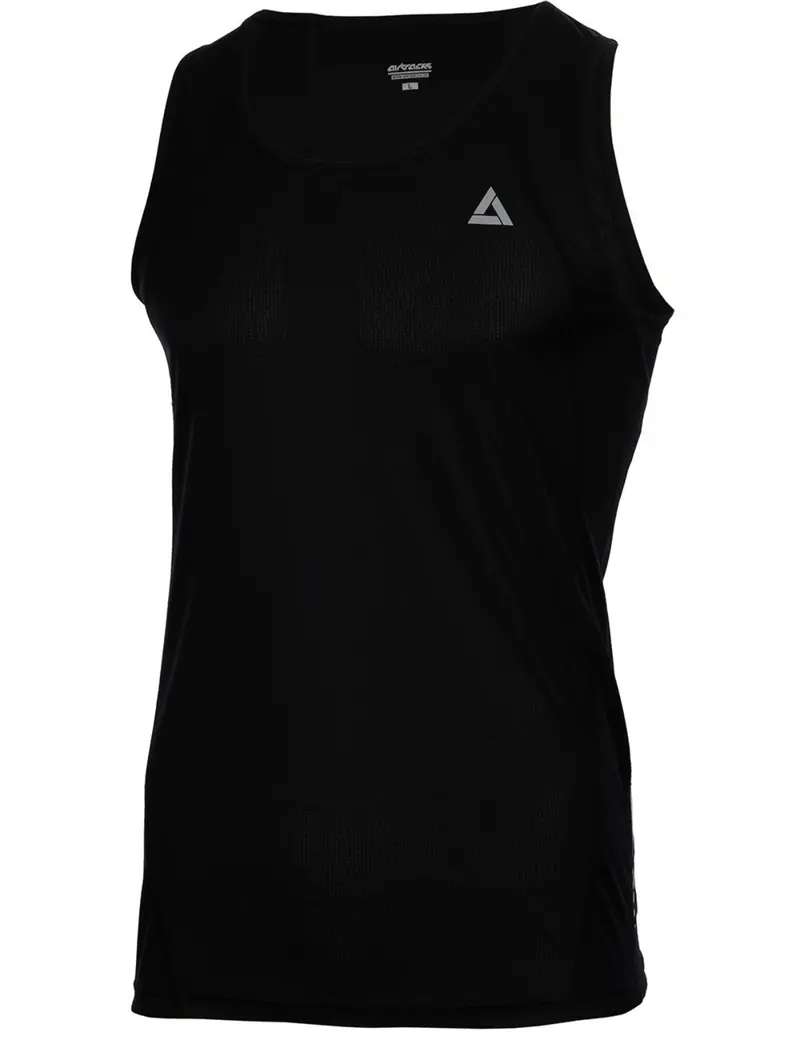Laufshirt Ärmellos Tank-Top Comfort Line Schwarz 1