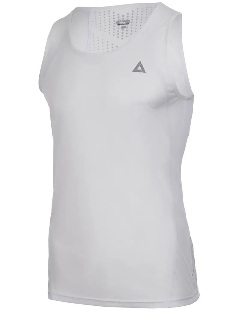 Laufshirt Ärmellos Tank-Top Comfort Line Weiss 1