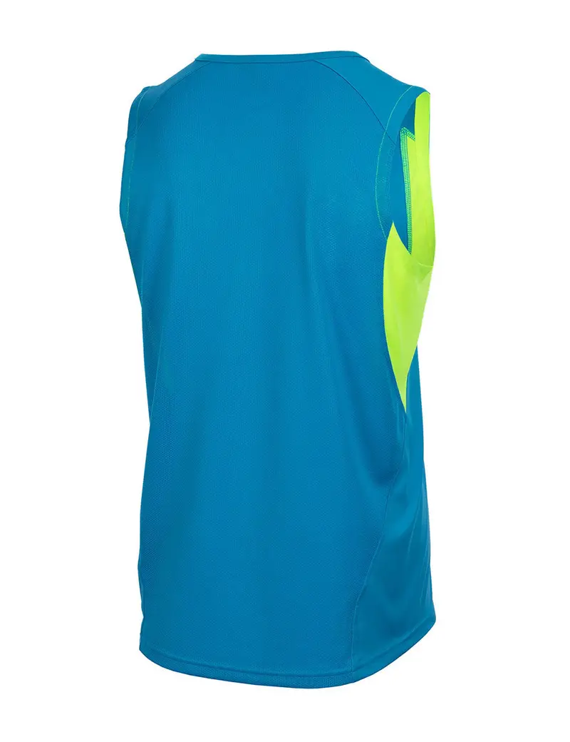 Laufshirt Ärmellos Tank-Top Pro Line Blau-Neon Setprodukt 2