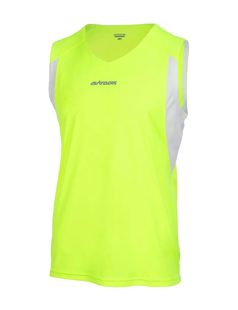 Laufshirt Ärmellos Tank-Top Pro Line Neon-Weiss Setprodukt 1