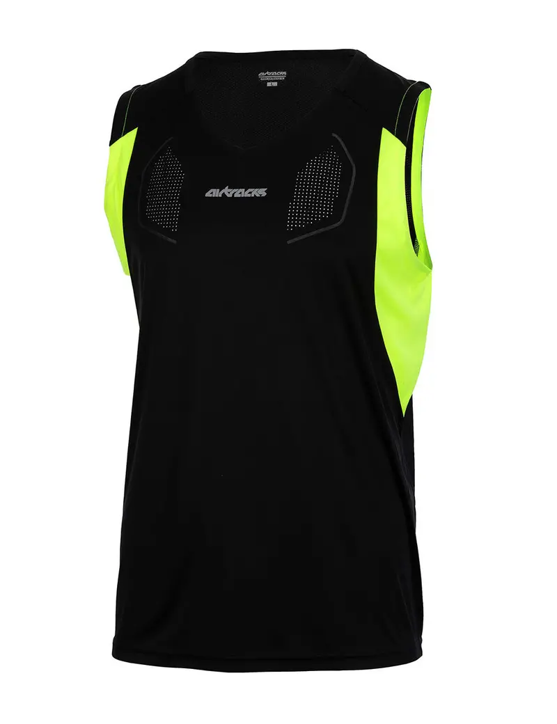 Laufshirt Ärmellos Tank-Top Pro Line Schwarz-Neon Setprodukt 2