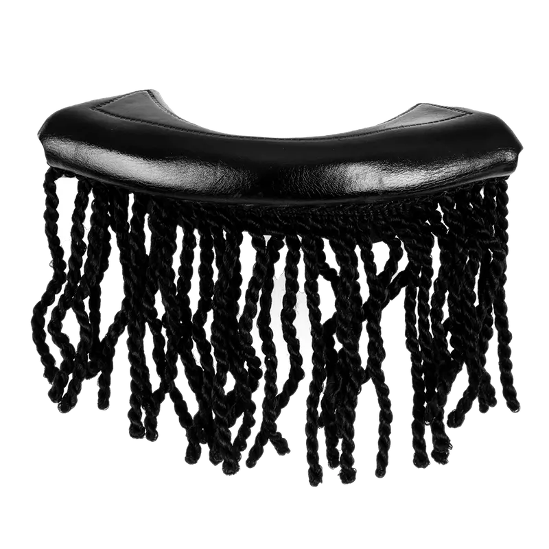Leather Iron Covers #6 Pool Snooker Black Fringes 1