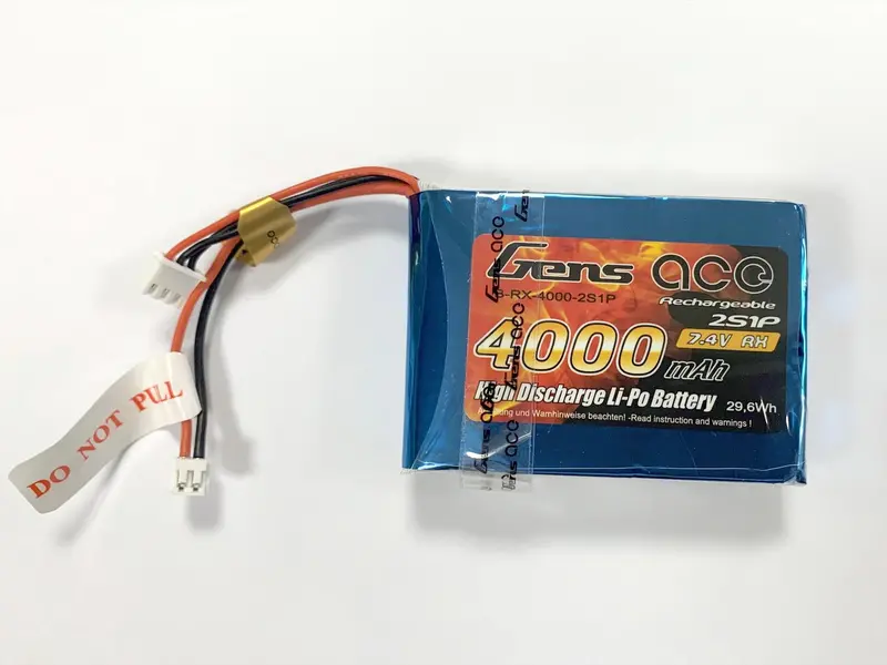 Li-Po 2S 7.4V 4000Mah Tx/Rx With Jst-Ehr 1