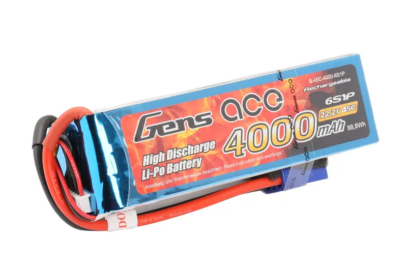 Li-Po 6S 22.2V 4000Mah 45C With Ec5 1