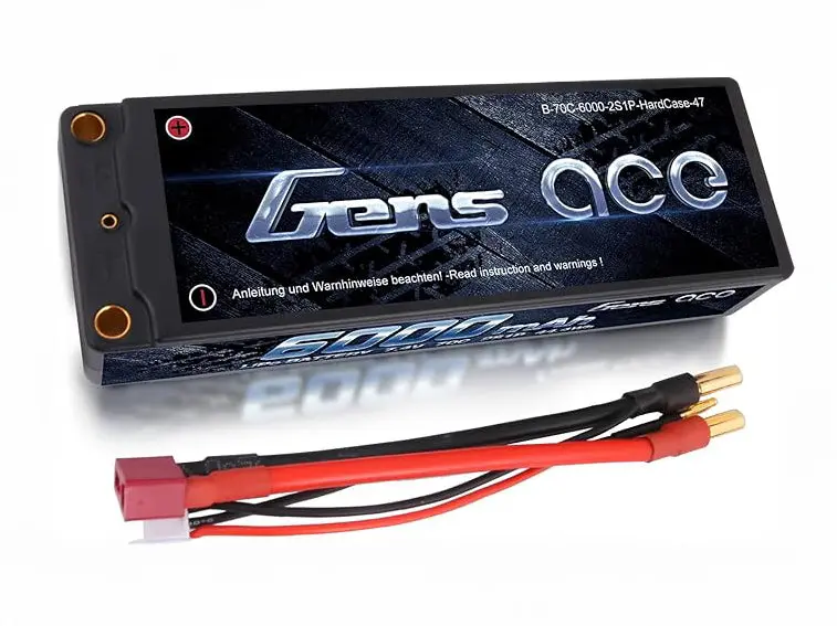 Li-Po Car Hard Case 2S 7.4V 6000Mah 70C 5Mm 1
