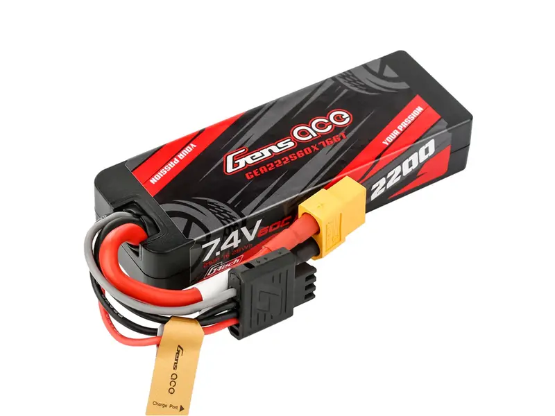 Li-Po Car Hard Case G-Tech 2S 7.4V 2200Mah 60C With Xt60 1
