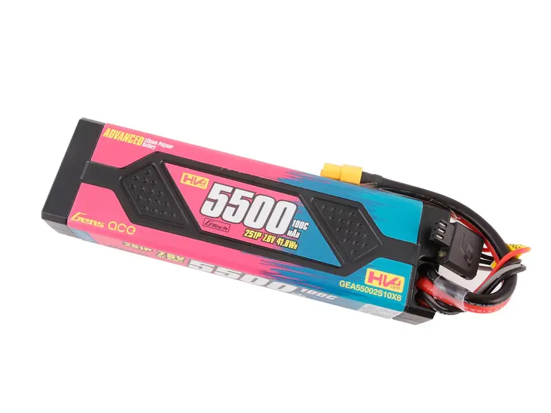 Li-Po Car Hard Case Hv 2S 7.4V 5500Mah 100C With Xt60 1
