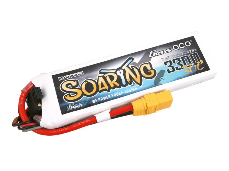 Li-Po G-Tech 2S 7.4V 3300Mah 30C Soaring With Xt90 1