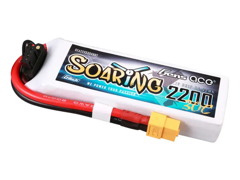 Li-Po G-Tech 3S 11.1V 2200Mah 30C Soaring With Xt60 1