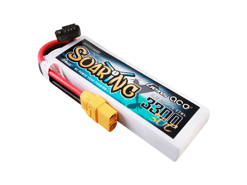Li-Po G-Tech 3S 11.1V 3300Mah 30C Soaring With Xt90 1