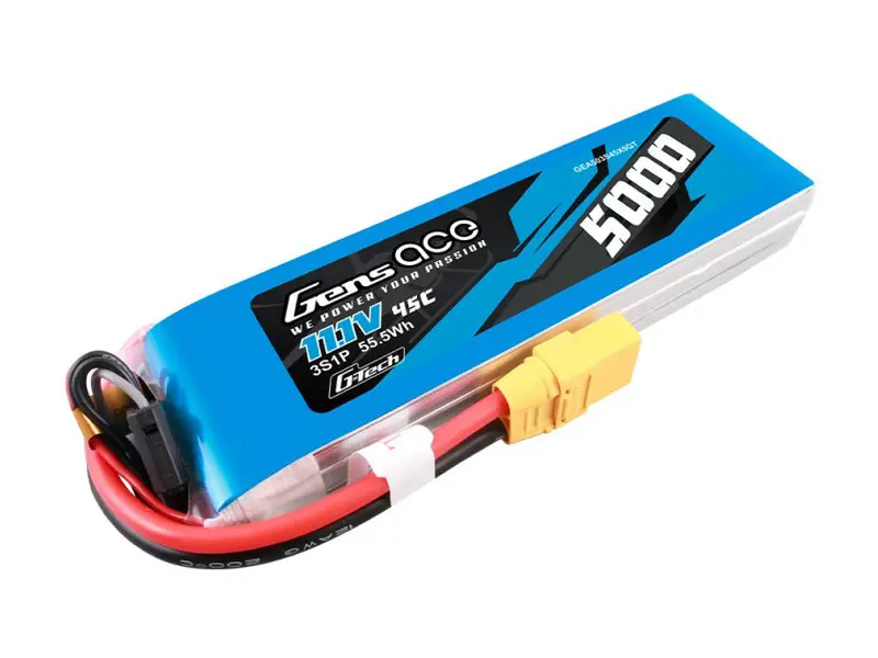 Li-Po G-Tech 3S 11.1V 5000Mah 45C With Xt90 1