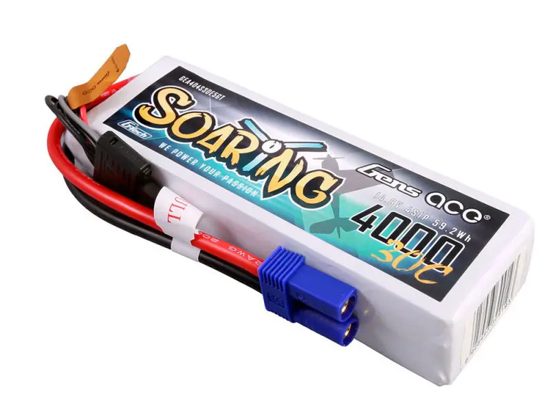 Li-Po G-Tech 4S 14.8V 4000Mah 30C Soaring With Ec5 1