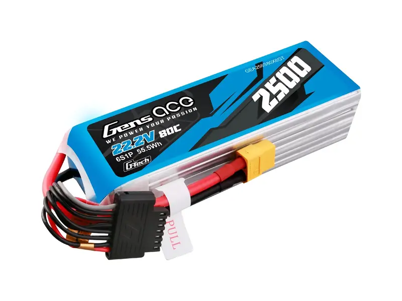 Li-Po G-Tech 6S 22.2V 2500Mah 80C With Xt60 1