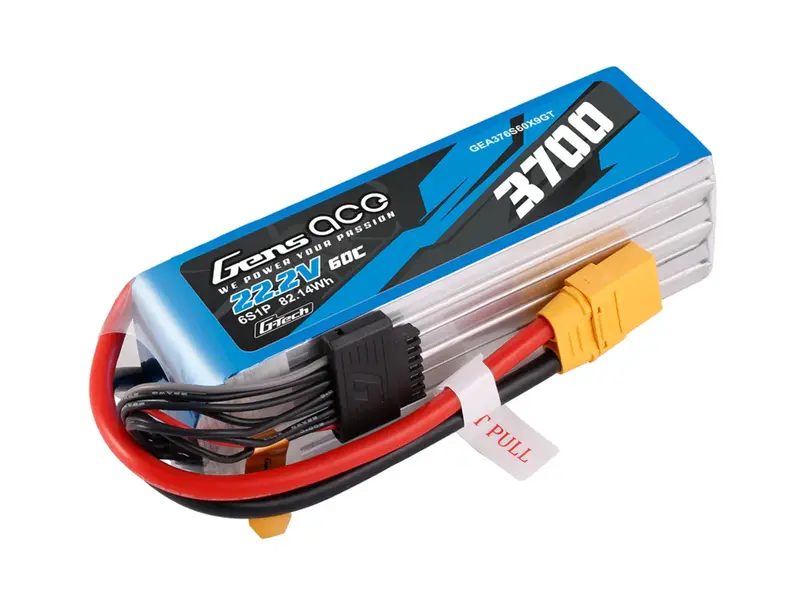 Li-Po G-Tech 6S 22.2V 3700Mah 60C With Xt90 1